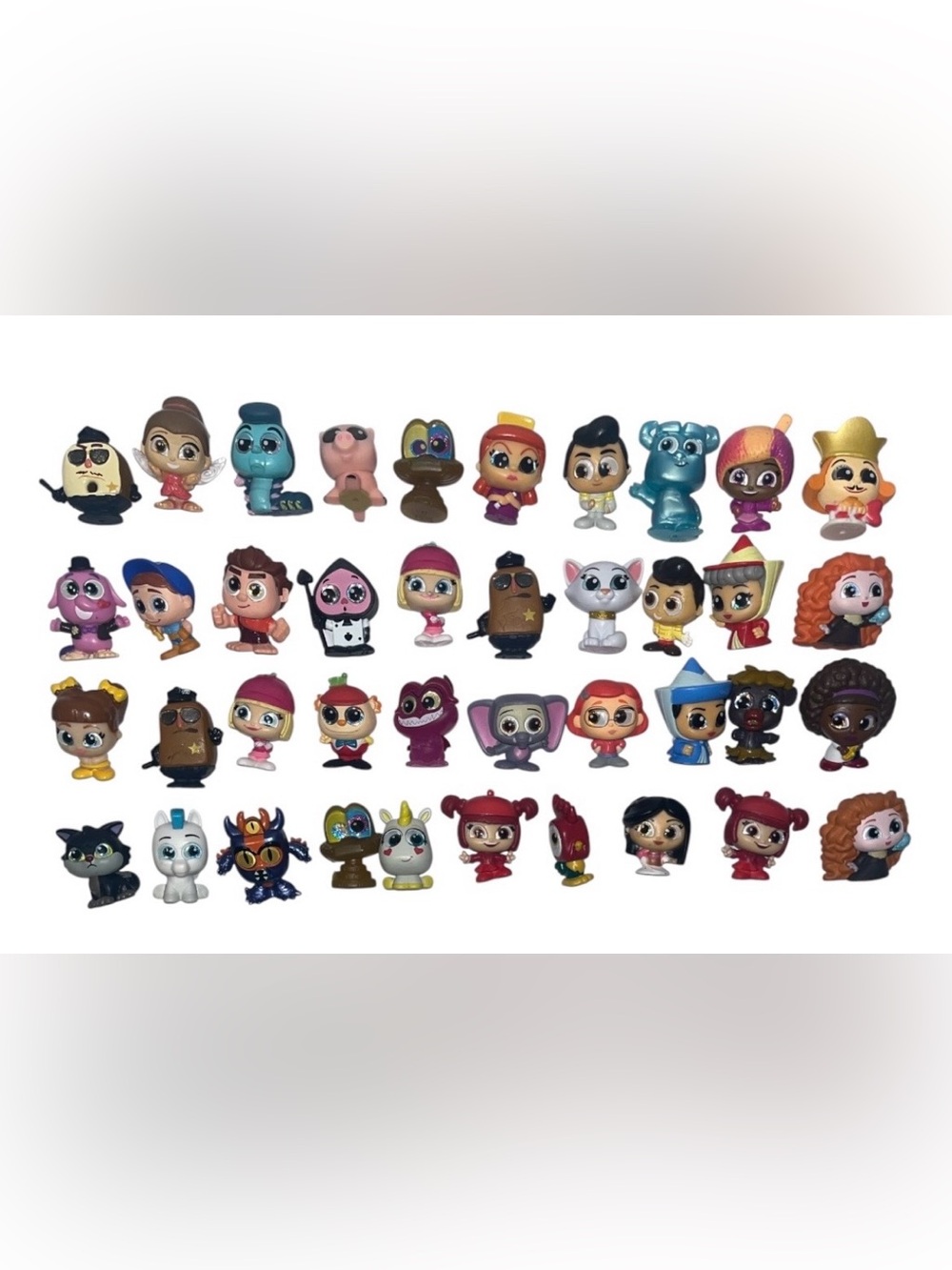 Disney Doorables Lot of ~65 Mini Figures - Princesses, Villains, Pixar & More